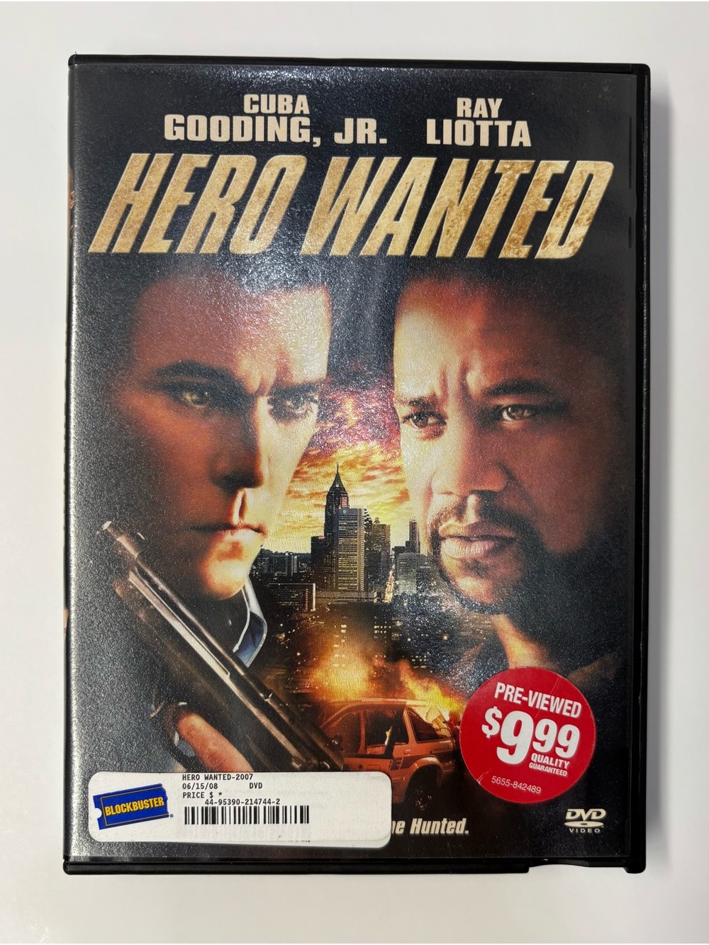 Hero Wanted DVD Movie - Black Case featuring Cuba Gooding Jr. & Ray Liotta